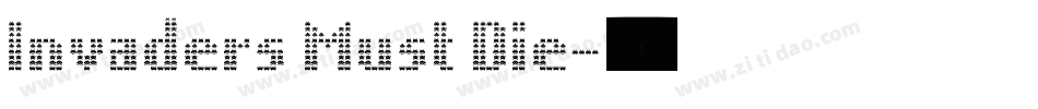 Invaders Must Die字体转换